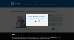 Desktop Screenshot of nipropurewater.com